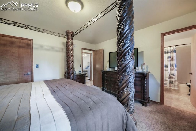 bedroom with carpet floors