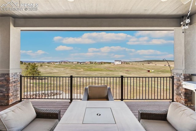 20356 Royal Troon Dr, Monument, CO 80132 - view of wooden terrace