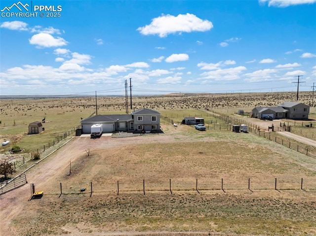 exterior space featuring a rural view