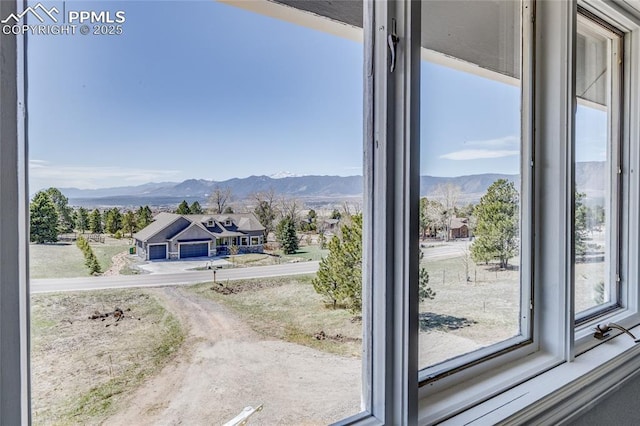 1120 Lake Woodmoor Dr, Monument, CO 80132 - entryway featuring a mountain view