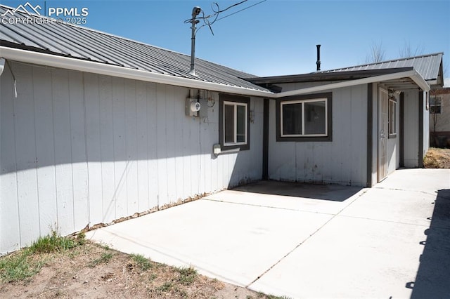 1015 5th St, Del Norte, CO 81132 - exterior space featuring a patio and metal roof