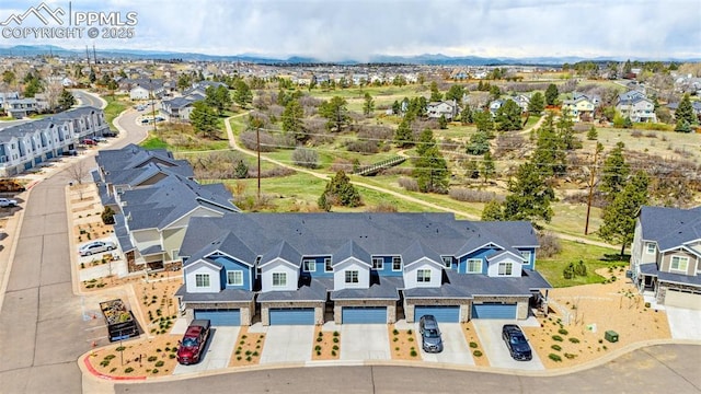 birds eye view of property featuring a residential view
