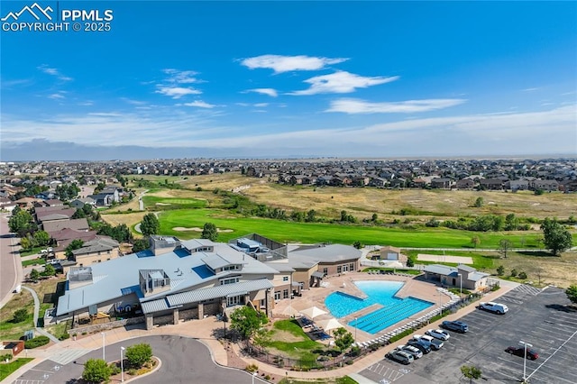 12529 Culebra Peak Dr, Peyton, CO 80831 - drone / aerial view featuring view of golf course