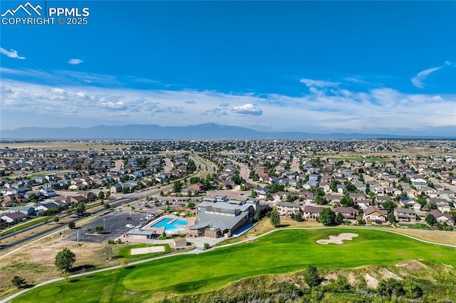 12529 Culebra Peak Dr, Peyton, CO 80831 - bird's eye view with a residential view and a mountain view
