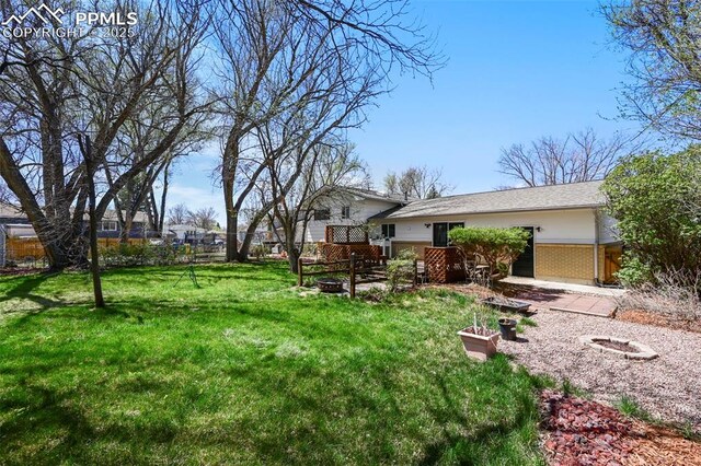 219 Fairfax St, Colorado Springs, CO 80911 - view of yard with fence
