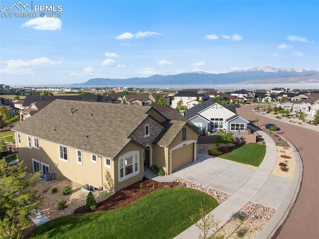 4225 New Santa Fe Trl, Colorado Springs, CO 80924 - aerial view of residential area with a mountainous background