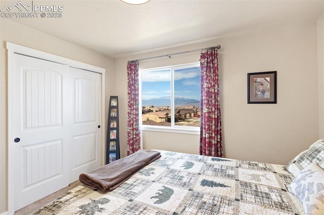bedroom featuring a closet