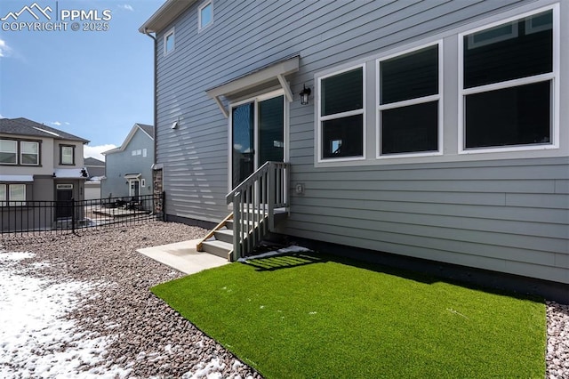6375 Laud Pt, Colorado Springs, CO 80924 - back of house with a yard and fence