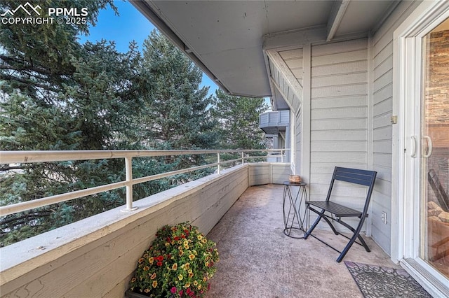 view of balcony