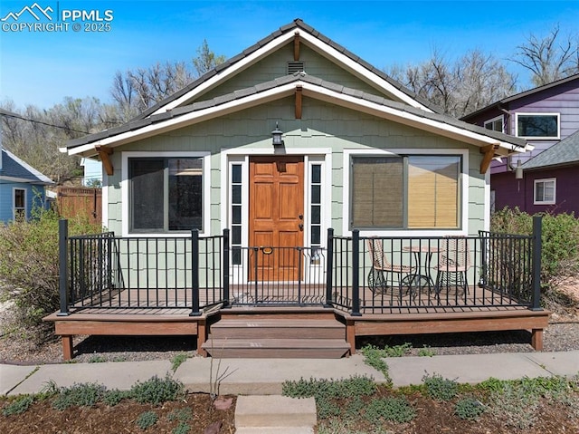 1209 W Bijou St, Colorado Springs, CO 80904 - view of front of house with covered porch