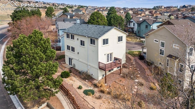drone / aerial view featuring a residential view