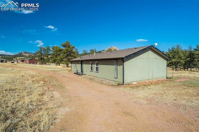 view of side of property