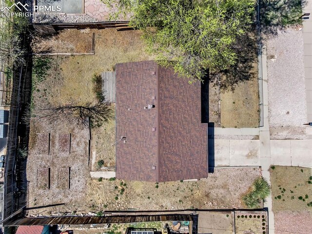 627 E Las Animas St, Colorado Springs, CO 80903 - birds eye view of property