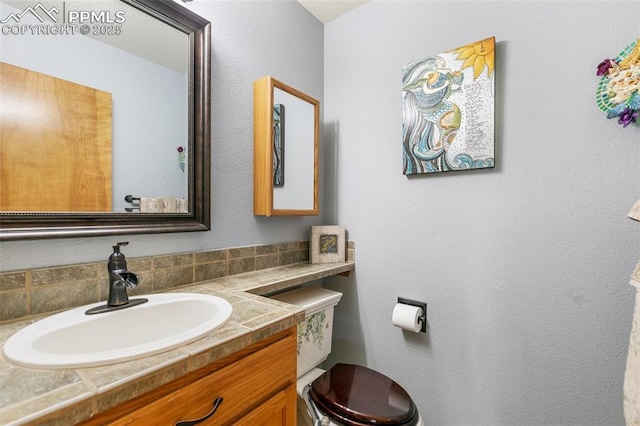 11960 S Conestoga Trl, Elbert, CO 80106 - half bath with vanity and toilet