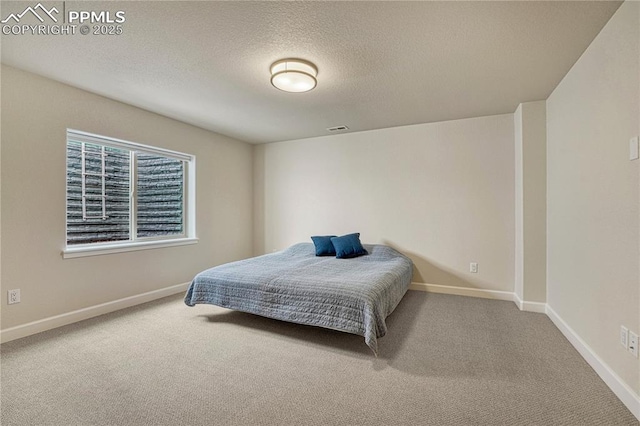 4464 Portillo Pl, Colorado Springs, CO 80924 - bedroom with a textured ceiling, baseboards, and carpet floors