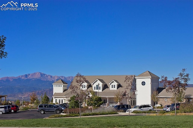 4464 Portillo Pl, Colorado Springs, CO 80924 - exterior space with uncovered parking and a mountain view