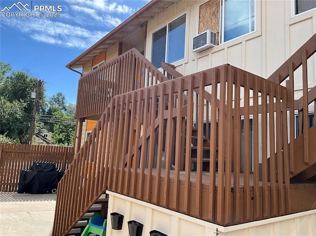 720 E Hills Rd, Colorado Springs, CO 80909 - deck with cooling unit and stairs