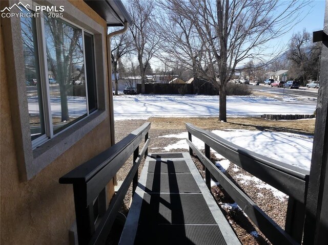 1007 Iowa Ave, Colorado Springs, CO 80909 - view of yard layered in snow