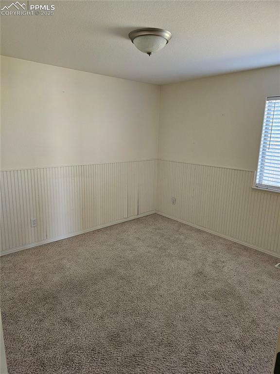 unfurnished room with carpet floors