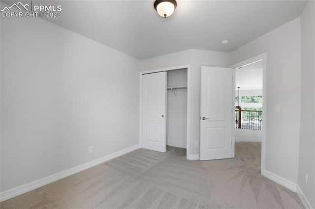 7436 Centennial Glen Dr, Colorado Springs, CO 80919 - unfurnished bedroom featuring baseboards, carpet, and a closet