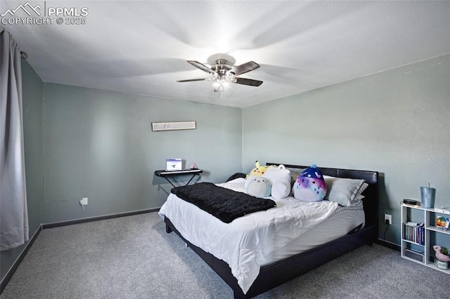 15930 Alta Plaza Cir, Peyton, CO 80831 - carpeted bedroom with baseboards and a ceiling fan