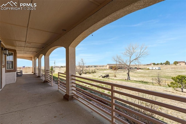 15930 Alta Plaza Cir, Peyton, CO 80831 - view of patio / terrace featuring a view of rural / pastoral area