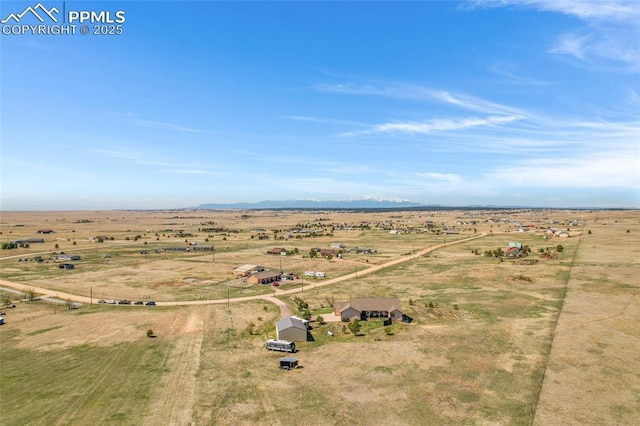 15930 Alta Plaza Cir, Peyton, CO 80831 - aerial view of sparsely populated area featuring a mountain backdrop