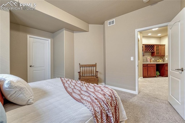 9539 Lizard Rock Trl, Colorado Springs, CO 80924 - bedroom featuring baseboards, carpet flooring, and visible vents