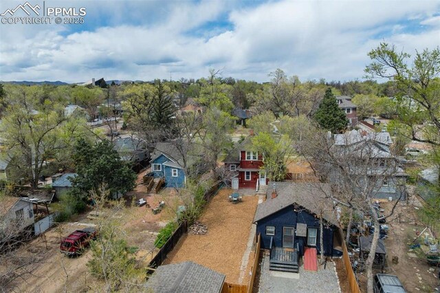 519 W Bijou St, Colorado Springs, CO 80905 - aerial view featuring a residential view