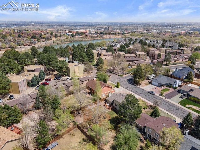 840 Quail Lake Cir, Colorado Springs, CO 80906 - bird's eye view featuring a residential view and a water view