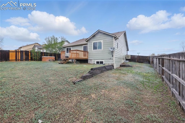 908 Red Brooke Dr, Colorado Springs, CO 80911 - back of house with a wooden deck
