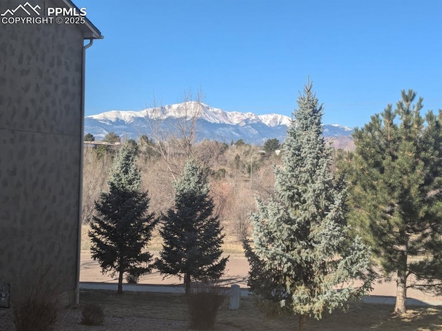 view of mountain feature