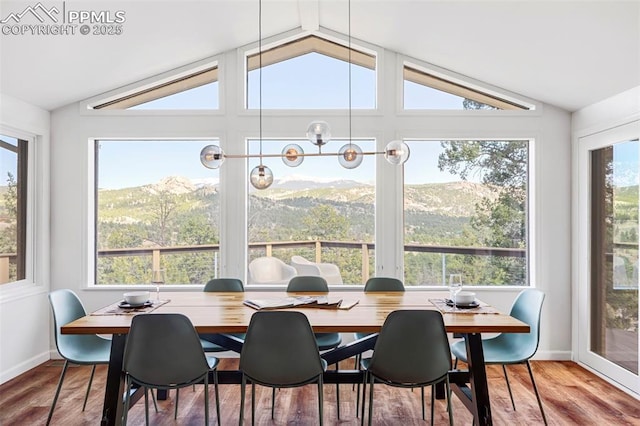 280 Highland Meadows Dr, Florissant, CO 80816 - sunroom / solarium featuring a chandelier