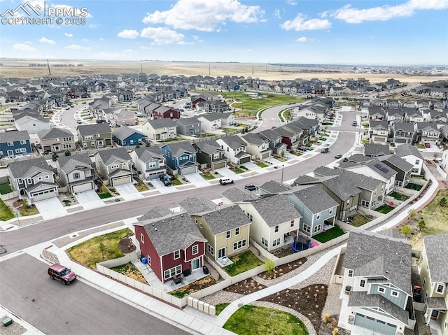 birds eye view of property featuring a residential view