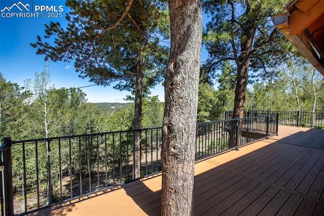 view of wooden terrace