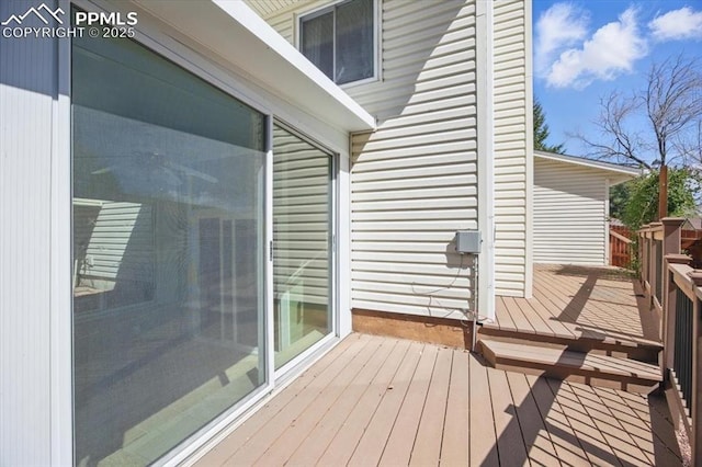 view of deck