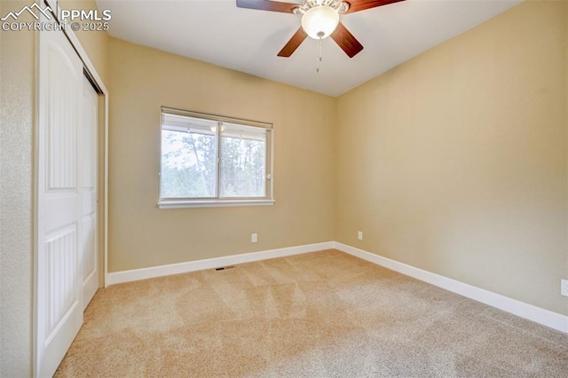 12590 Holmes Rd, Black Forest, CO 80908 - unfurnished bedroom with baseboards, carpet, and a closet