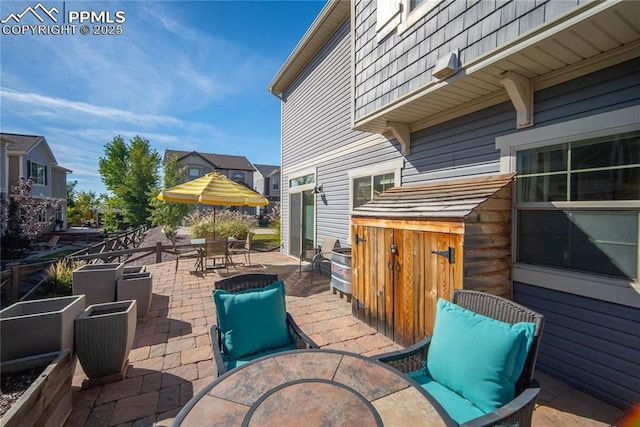 view of patio / terrace featuring outdoor dining area