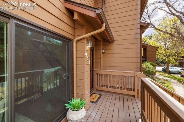983 Moorings Dr, Colorado Springs, CO 80906 - view of wooden terrace