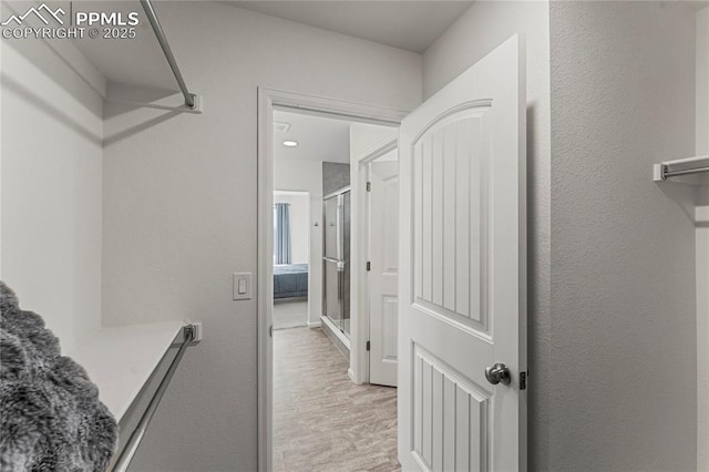6117 Ashmore Ln, Colorado Springs, CO 80927 - spacious closet with light wood-style floors