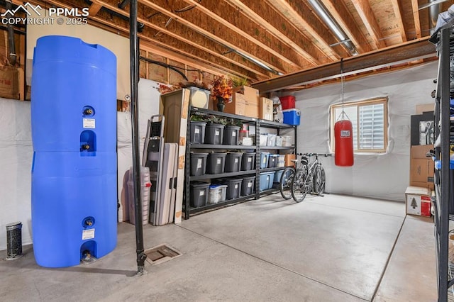 view of basement