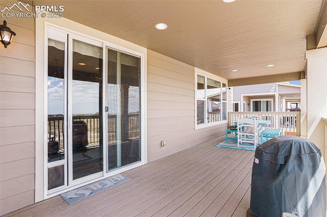 12857 Morning Breeze Way, Peyton, CO 80831 - wooden deck with area for grilling
