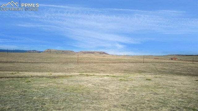 mountain view with a rural view