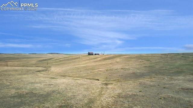 property view of mountains with a rural view