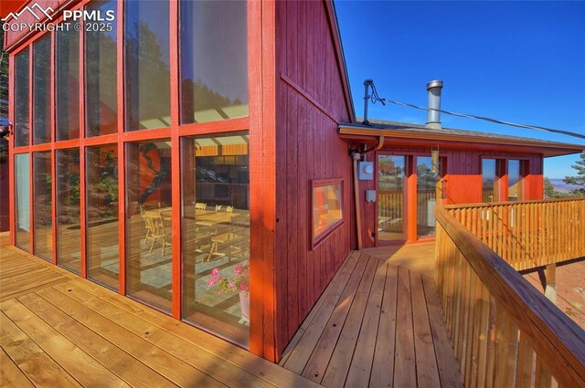 view of wooden terrace