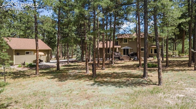 17770 Radbourne Ct, Monument, CO 80132 - view of yard with an outbuilding