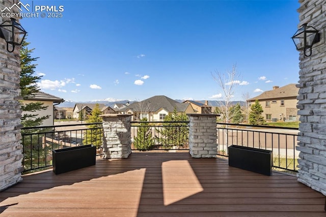 13625 Kitty Joe Ct, Colorado Springs, CO 80921 - wooden deck featuring a residential view