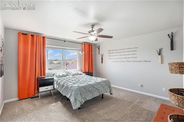 7480 Twin Valley Ter, Colorado Springs, CO 80925 - carpeted bedroom with ceiling fan and baseboards