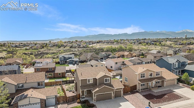 7480 Twin Valley Ter, Colorado Springs, CO 80925 - aerial view with a mountain view and a residential view