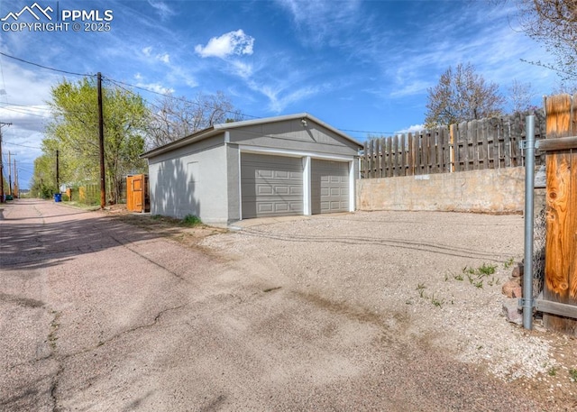 2204 Bonfoy Ave, Colorado Springs, CO 80909 - detached garage with fence